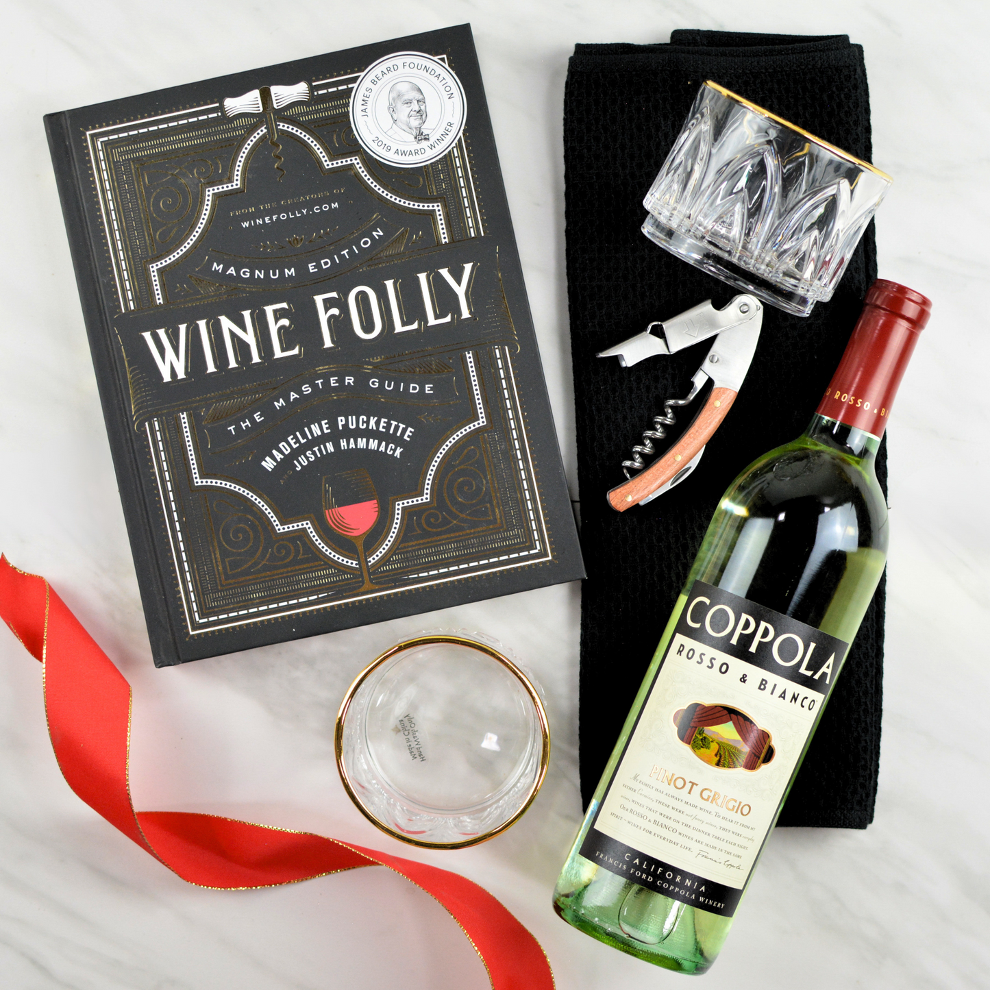 Vintage Wine Folly – Premium wine gift basket with vintage selections