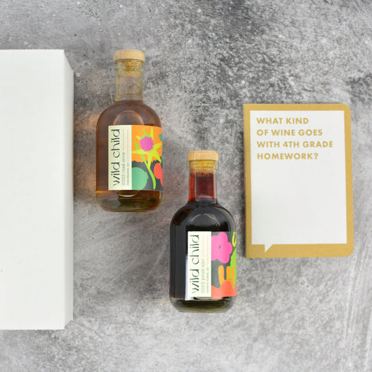 Homework + Wine Gift – Playful wine gift box perfect for study or work nights
