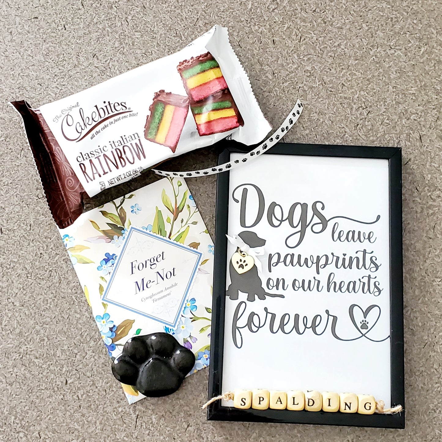 Paw Print Pet Sympathy Gift